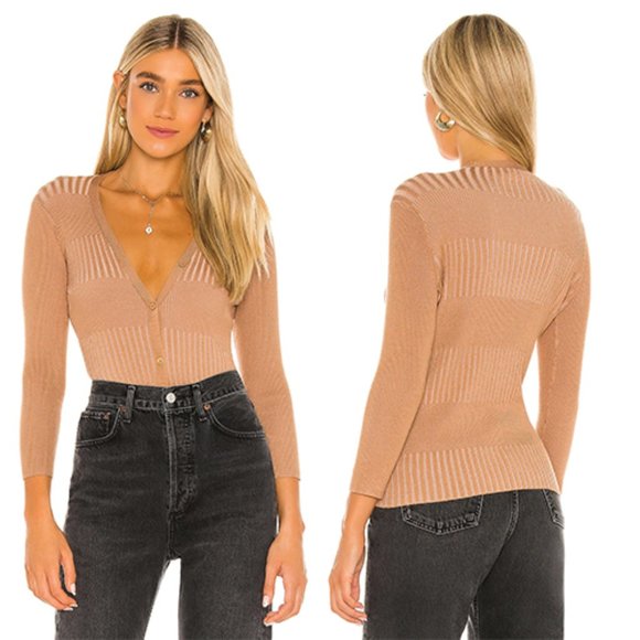 L'AGENCE Sweaters - L'Agence Cheyenne Women's Cardigan in Camel NWT S